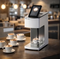 EVEBOT EB-FM1 Nouvelle imprimante jet d'encre 3D automatique pour café et aliments, encre comestible, WiFi/ Garantie 1 an, Espresso, Cappuccino, Biscuits