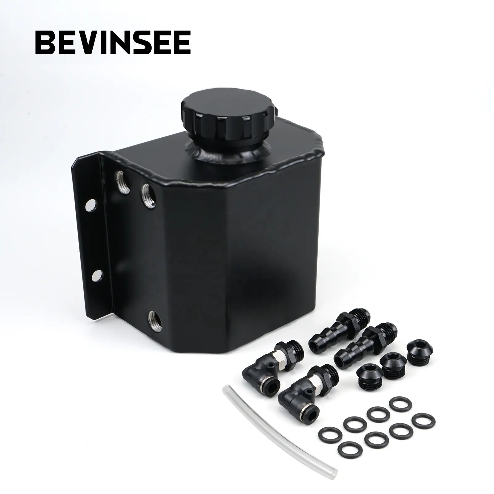 Bevinsee serbatoio universale del liquido di raffreddamento in alluminio 1L radiatore Overflow recupero serbatoio dell'acqua bottiglia #9021167701