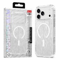 Coque de téléphone transparente à paillettes ATB pour iPhone 18 Pro Max, coque arrière ondulée pour iPhone 17 Pro Max, coque de téléphone personnalisée