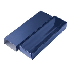 Caja de cartón azul para bolígrafos, estuche de almacenamiento con tapa, bolígrafo rojo no incluido - Product Image 3