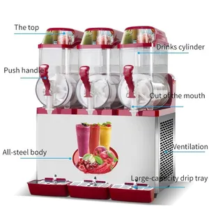 Máquina comercial usada para fazer smoothies, máquina de fazer smoothies barata para alimentos, cilindro de PVC