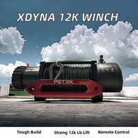 Treuil de récupération électrique 12000 lb, moteur 12V DC 6,6 CV, application 4x4, automobile, bateau, câble PE 10m, télécommande sans fil, garantie 1 an