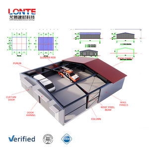 Structure de <span class=keywords><strong>garage</strong></span> en acier certifiée CE LONTE CWB, installation facile, pour le stationnement des voitures, abri de <span class=keywords><strong>voiture</strong></span> - Product Image 2