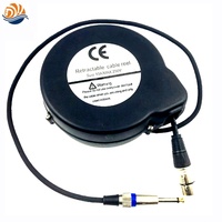 Enrouleur de câble d'alimentation rétractable automatique pour microphone 3,5 m DYH-1606 avec verrouillage automatique