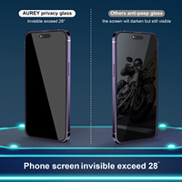 Verre trempé anti-espionnage personnalisé pour iPhone 15 14 13 12 11 Pro Max 16 Pro