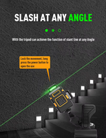 Niveau laser professionnel 3D 360° à lumière verte, 12 lignes, alimenté par batterie au lithium, multifonction, auto-nivelant, pour usage industriel et bricolage, 3mm/10m