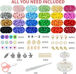 Perles de verre colorées de 3 mm et 4 mm, accessoires pour la fabrication de bijoux, ensembles de perles de verre pour la création de cadeaux DIY et d'objets artisanaux - Product Image 4