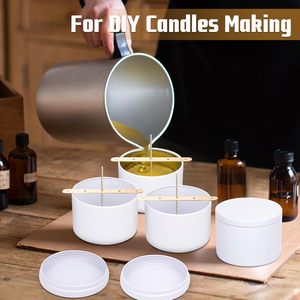 Envases de Metal para Velas de 4 oz, 8 oz y 16 oz, Latas de Metal Vacías Blancas con Tapas y Logotipo Personalizado - Product Image 4