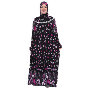 Gedruckte Kaftans Muslim Schal Hijab Abaya Mehrere Farben Designs Frauen Islamische Kleidung Stil Langarm Naher Osten OEM/ODM - Product Image 5