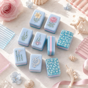 Juego de Mahjong Americano Portátil Moderno de 160 Piezas, Acrílico Grabado Personalizado con Etiqueta Privada y Empaque Personalizado - Product Image 2