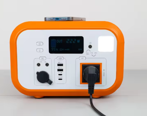 Portable Solar Generator Pure Sine Wave Power Station Energy Storage Emergency <b>Backup</b> High-power Power Supply <b>Battery</b> 600W/1500W - Product Image 5