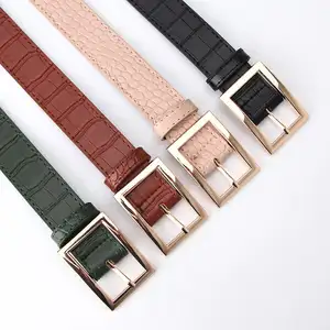 Vintage Full Buckle Fashion Chain Belts 4 Colors In Stock Gold Waist Chain Belt For Women