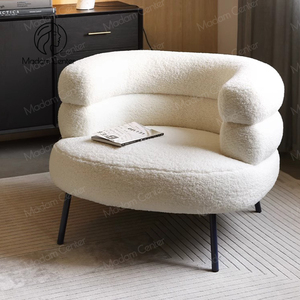 เก้าอี้โซฟาเดี่ยวดีไซน์หรูหราทันสมัยจาก Madamcenter  บุผ้ากำมะหยี่คุณภาพสูง เหมาะสำหรับโรงแรม คลับ ร้านเสริมสวย ห้องรับรอง ผลิตจากไม้ - Product Image 3