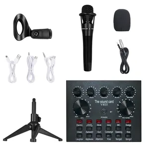 Professionale Studio Audio interfaccia registrazione esterna Live bm-800 Karaoke mic V8 scheda Audio per microfono a condensatore