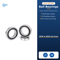 Roulement à billes à gorge profonde certifié en acier au chrome P5 C3 50*90*20 mm 6005 2RS 6208 6210ZZ 6211 2RS à bon prix pour micromoteurs