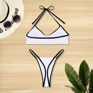 Micro Bikini fabbrica a buon mercato prezzo da donna a righe con stampa personalizzata <span class=keywords><strong>Sexy</strong></span> <span class=keywords><strong>Super</strong></span> Mini Bikini per le <span class=keywords><strong>donne</strong></span> - Product Image 5