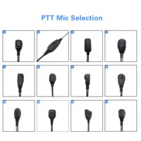 E73V3-TPC Vente en gros usine Écouteur tubulaire acoustique avec microphone et cordon de 100 cm pour radio bidirectionnelle à transducteur dynamique et talkie-walkie Type-C