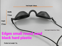 Lunettes de protection pour patients en esthétique avec monture en silicone et verres résistants aux produits chimiques pour les traitements au laser IPL et les lits de bronzage
