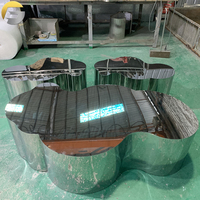 Karois — Table basse intelligente V0530, Table centrale en acier inoxydable, différentes couleurs, outil pour la maison, 201, 304, 316