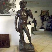 Statue en bronze grandeur nature classique Statue de David en bronze