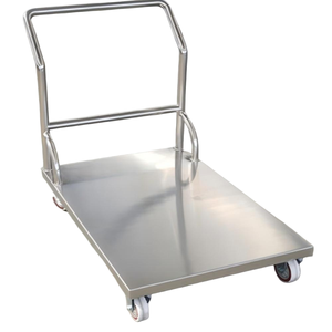 플랫폼 트롤리 카트 다용도 플랫 수납 카트 쇼핑 트롤리 헤비 듀티 4륜 플랫폼 트롤리 - Product Image 5