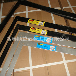 Regla de ángulo recto de metal negro de 400 mm para carpintería y construcción, herramienta de medición - Product Image 4