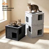 Maison pour chat d'intérieur multifonctionnelle de bonne qualité en feutre, à prix bas