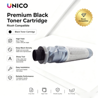 Cartouche de toner UNICO MP1610 noire, performance stable, compatible avec Savin 4015 4018 4018D 8020 8020D