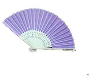 Abanicos de Seda Chinos Baratos al por Mayor como Recuerdo de Boda, Abanico de Invitación para Invitados - Product Image 6