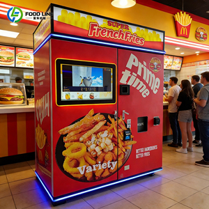 Máquina Expendedora de Comida Rápida Totalmente Automática, Máquina para Hacer Hamburguesas y Papas Fritas para Negocios - Product Image 4