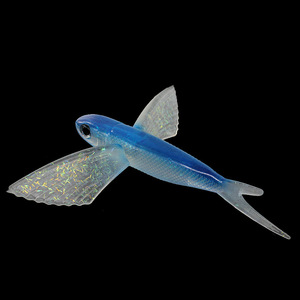 Señuelo de Pesca Artificial Flotante y Hundible, Pez Volador, 66g 124g, Silicona, Grande, para Pesca en Alta Mar, Pesca de Arrastre, Pesca Mayor, Señuelo Suave - Product Image 5