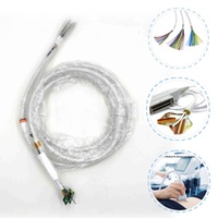 Kabel Ultrasound Medis Hotten Kapasitansi Tinggi 110pF/m 132 Core PVC Jacket 7.0mm Adapter
