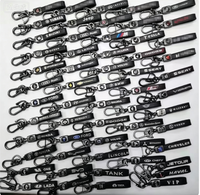 Porte-clés de voiture en alliage de zinc et cuir de qualité supérieure, fait main, avec anneau pivotant à 360°, pendentif élégant avec logo automobile, accessoire de luxe léger