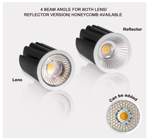โมดูล LED ระดับมืออาชีพ 9W MR16 3000K แสงขาวเดี่ยว ปรับความสว่างได้ แบบ COB พร้อมตัวสะท้อนแสงแบบลึก - Product Image 4