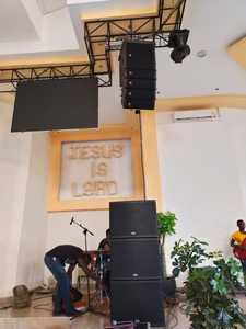 ציוד סאונד מיני אטום למים פסיבי כפול 5 אינץ' רמקולים דו כיווניים מערכת מערך קווים לביצוע במה - Product Image 2