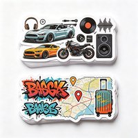 Autocollants Street Culture en PVC blanc pour voiture, moto, musique, graffiti, voyage, graphiques brillants, mats, imperméables, résistants à l'usure