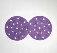 Disques abrasifs en céramique violets de 6 pouces Disque abrasif en papier de sable pour polir et poncer le métal et le bois