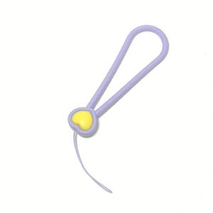 Silicone Lanyard Heart Pattern Wrist Strap Anti-Lost Chain Phone Case <b>USB</b> <b>Flash</b> <b>Drive</b> Water Bottle Strap Kid's Feeding Product - Product Image 4