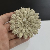 Pince à cheveux corsage de luxe 68 cm, 56 couleurs, en fer et matériaux variés, avec pierres naturelles, style camélia, petite fragrance, bijou