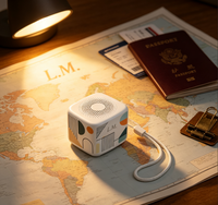 2026 My Mark Mini Haut-parleur sonore portable, machine à bruit blanc pour le sommeil et apaisant, avec motif personnalisé, minuteur, rechargeable, souvenir