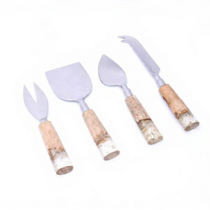 Premium Qualitt 18/8 Stainless Steel <b>Cheese</b> <b>Knife</b> <b>Set</b> With Wood Handle Durable <b>Cheese</b> Tools For Serving And Butter Slicer Tools - Product Image 1