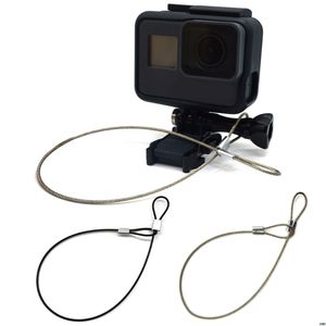 HOSHI-Correa de seguridad de alambre de acero inoxidable, cordón de muñeca para <span class=keywords><strong>GoPro</strong></span>, accesorios de cámara de acción, precio de fábrica - Product Image 3