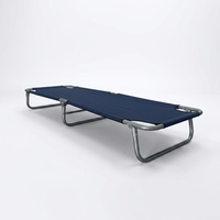 Chaise longue pliante portable en tissu Oxford 600D léger avec structure en acier à 3 pieds pour usage extérieur, applications hôtelières et hospitalières