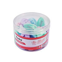 Foska capuchon de ruban transparent quatre couleurs amour monotrou en plastique nouveauté taille-crayon promotionnel pour l'école et le bureau