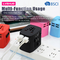 Le plus récent adaptateur de voyage universel de prise d'adaptateur intelligent électrique avec adaptateur de voyage 5.6A type-c 4USB UK US AU EU Plug