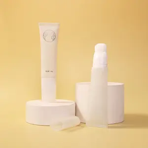 60ml leeres Make-up-Werkzeug Kosmetik verpackung Soft Squeeze Cream Face Wash Tube mit Pinsel