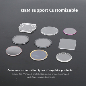 Customized Transparent Square Sapphire Smartwatch Mirror with AR AF Coating 44mm X 39mm Dimensions OEM Supported - Product Image 6