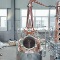 ZJ pas cher whisky équipement de distillation prix cuivre encore alcools commerciaux distillateur d'alcool faire la machine