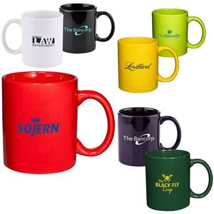 Custom 11 Oz Eco-Friendly Traditional C-Handle Promotional Ceramic <b>Mug</b> with Sublimation Printing for Coffee Marketing Gifts - Product Image 1