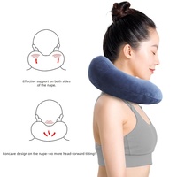 Oreillers en forme de chameau et en U en gros pour fabricants ; LOGO personnalisé disponible ; Oreillers en U en mousse à mémoire de forme en coton PP